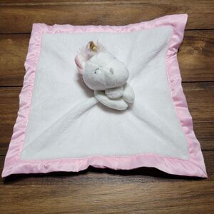 Carter's Unicorn Baby Security Blanket 14" X 14" NWOT